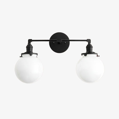 Lumio Globe Glass Globe Vanity Light - Modern Two Light Bathroom Sconce