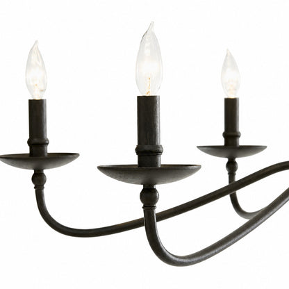 Reticula Modern Round Chandelier – Iron Frame with Open Circular Design for Dining or Entry