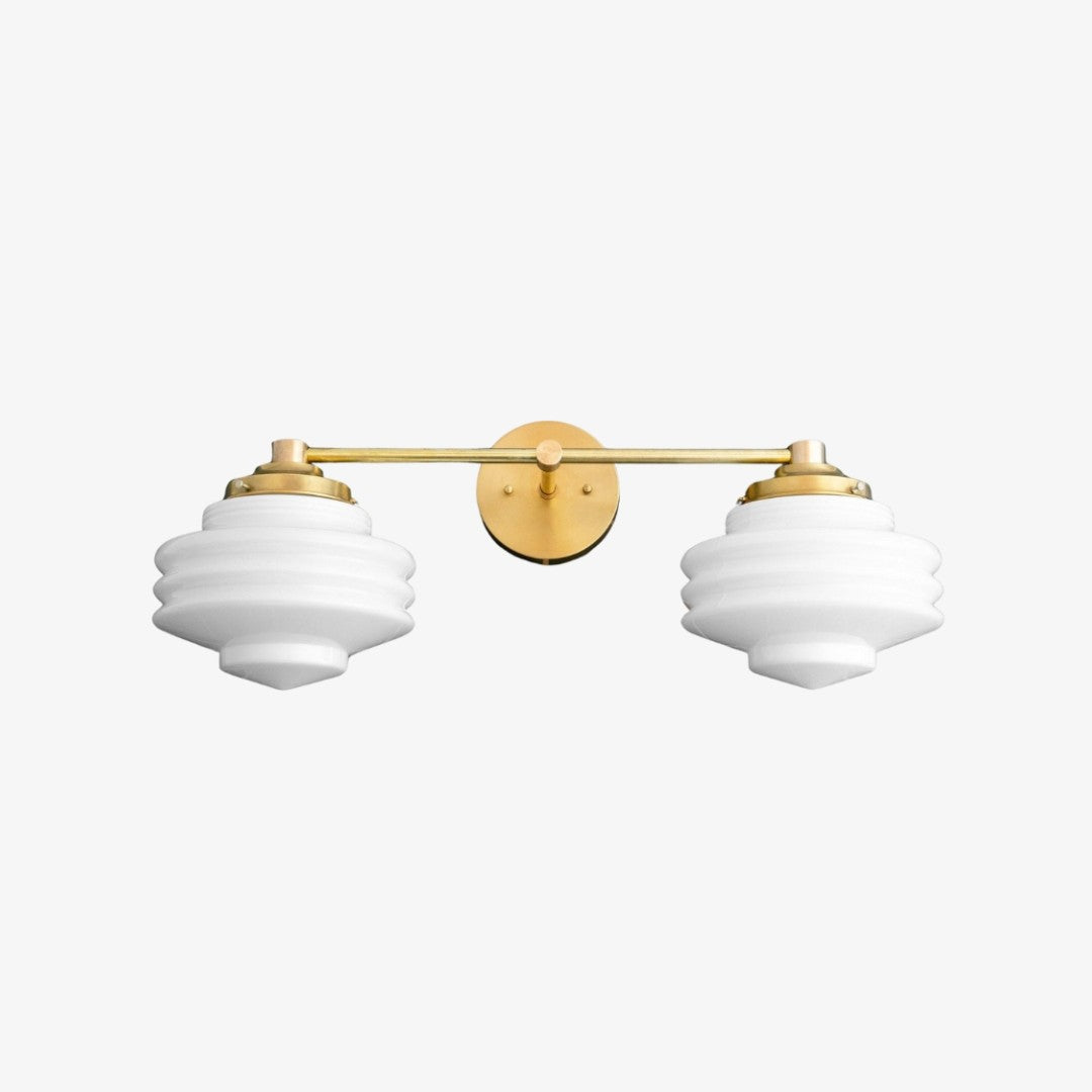 Geotower Glass Modern Wall Sconce - Glass Globe Light - Elegant Home Fixture