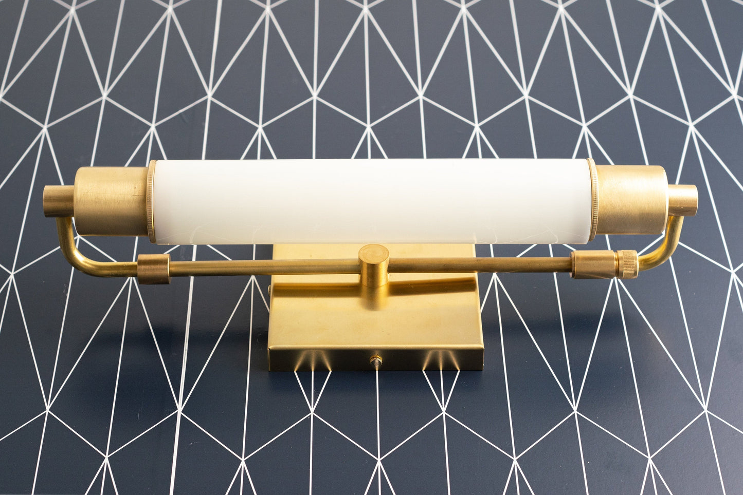 Ornato Luxe Modern Vanity Sconce - Art Deco Wall Light with Cylinder Shade