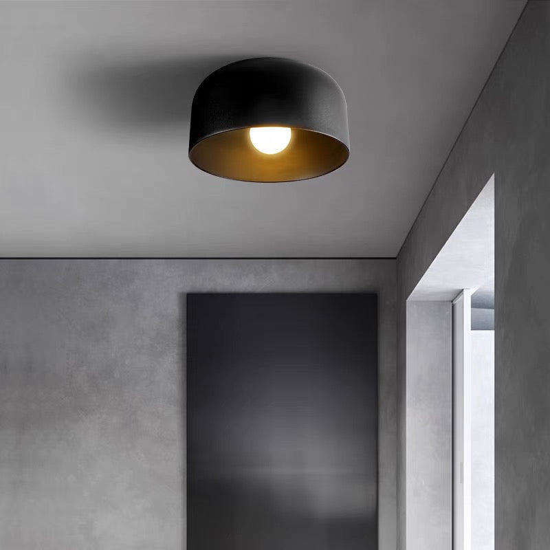 Stylische Skandinavische Rund Metall Deckenleuchte