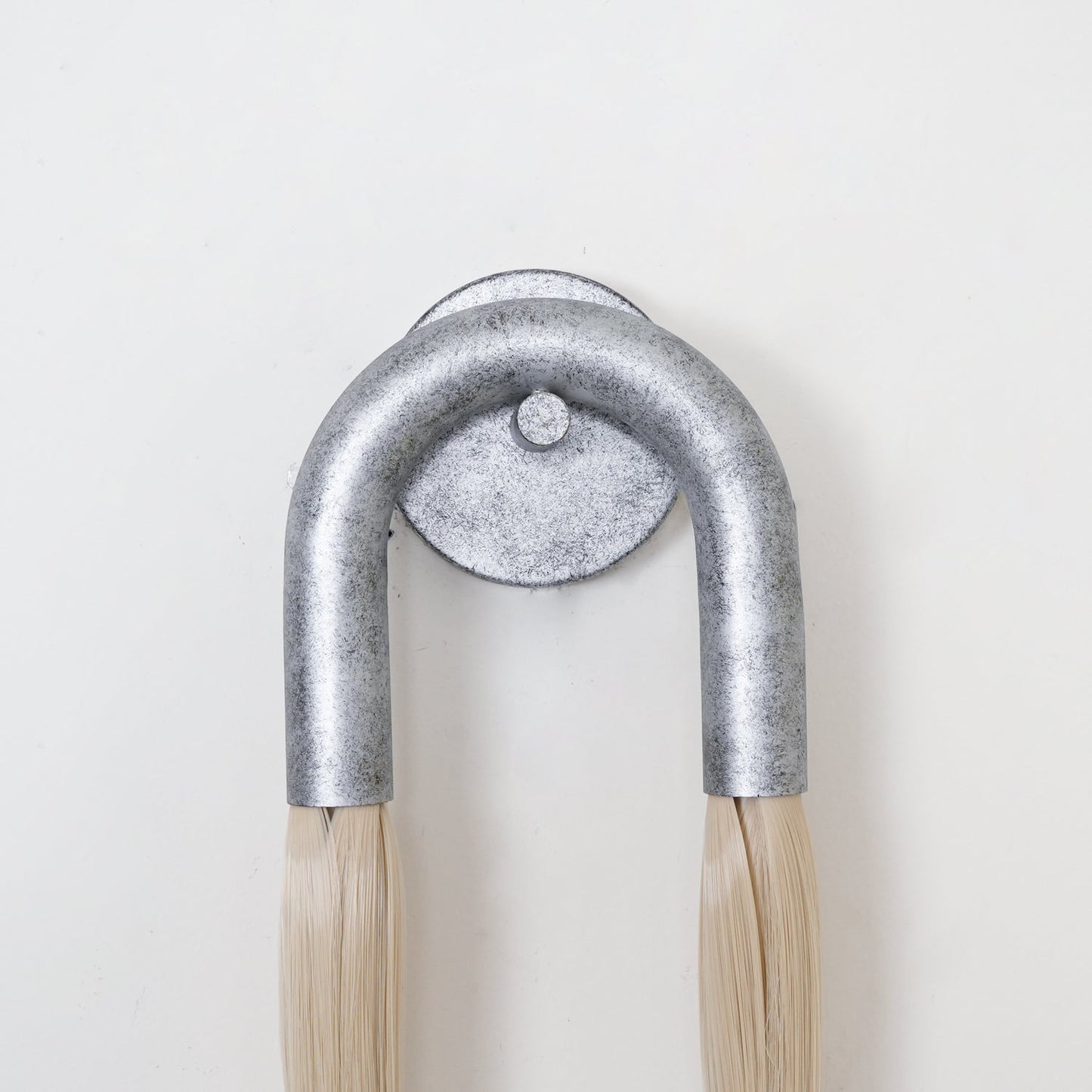 Moderne Wandleuchte aus Rosshaarglas – Messing/Nickel/Schwarz