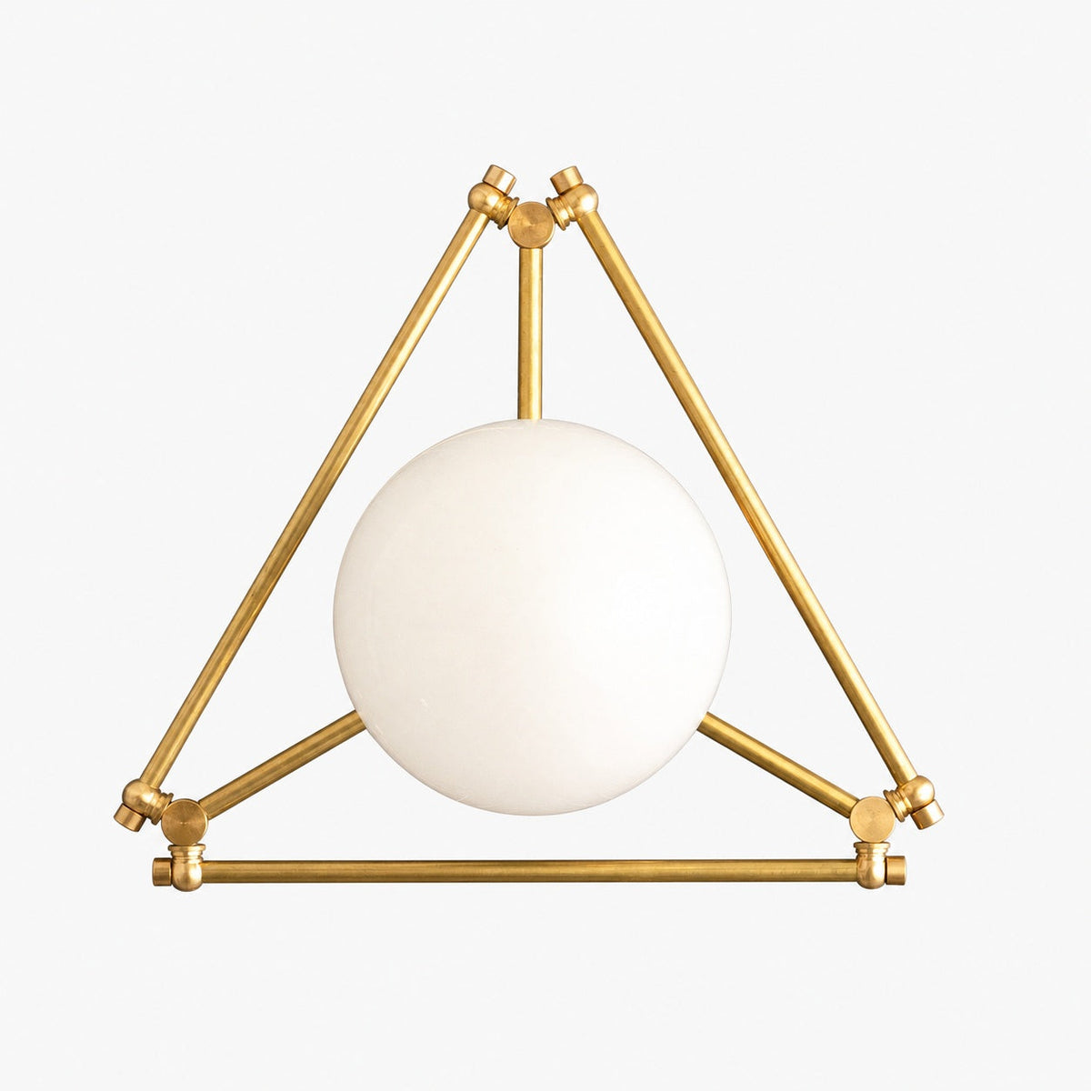 Glorica Glas-Deckenleuchte aus Messing mit geometrischem Design – mundgeblasenes Kugeldesign