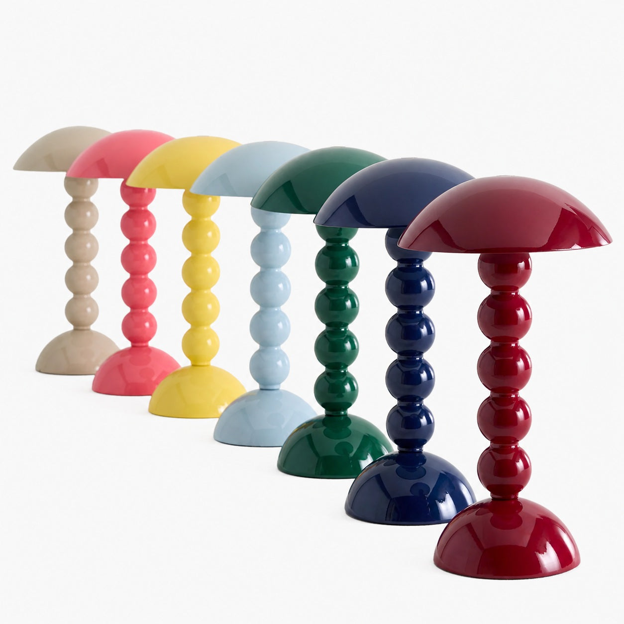 Modo LED Table Lamp – Orb-Stacked Base Mushroom Shade Perfect for Living Room or Bedroom