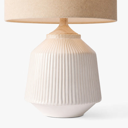 Ceruna Ripple Ceramic Table Lamp – Modern Design Minimalist Style Lighting Perfect for Living Room Bedroom Office