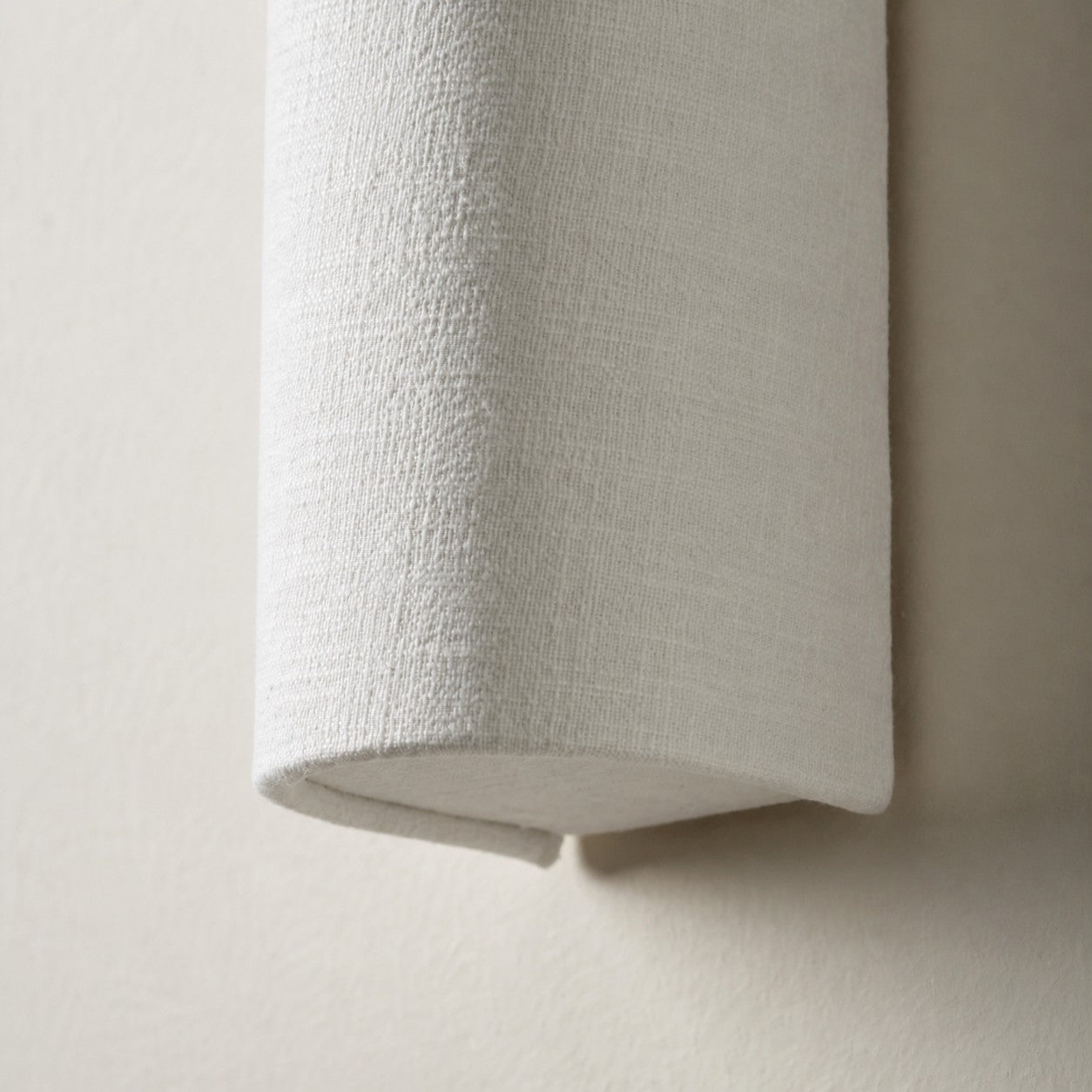 Linbron Linen Wall Sconce Natural Fabric Shade Modern Wall Light for Bedroom