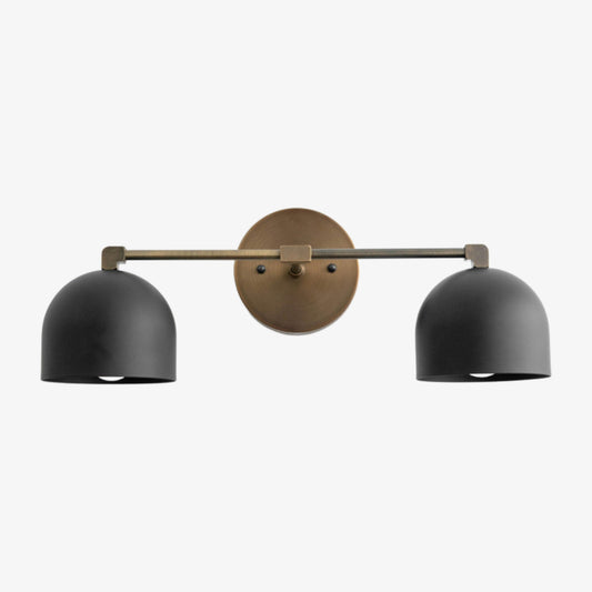 Metio Dome Mid-Century Deep Ball Vanity Lamp - Brass Wall Sconce