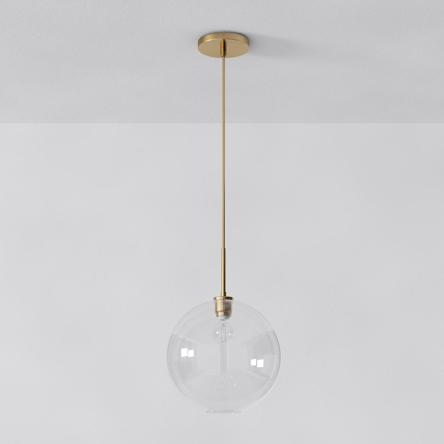 Selvion Sculptural Globe Pendant Light - Modern Glass Pendant Lamp - Sleek Design