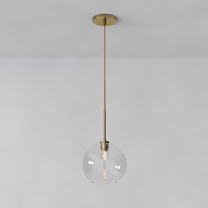 Selvion Sculptural Globe Pendant Light - Modern Glass Pendant Lamp - Sleek Design