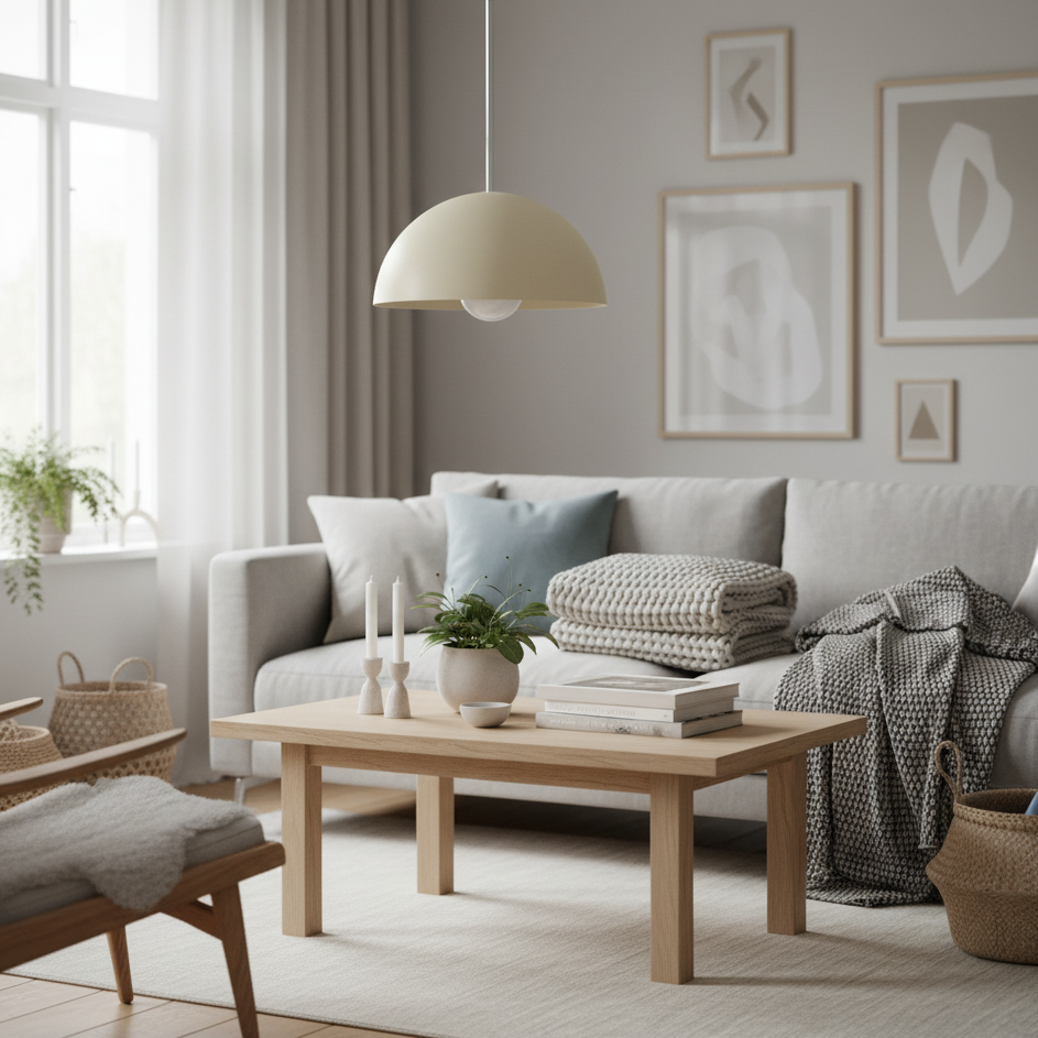 Metio Dome Neutral Dome Pendelleuchte – Moderne Akzentbeleuchtung aus Metall