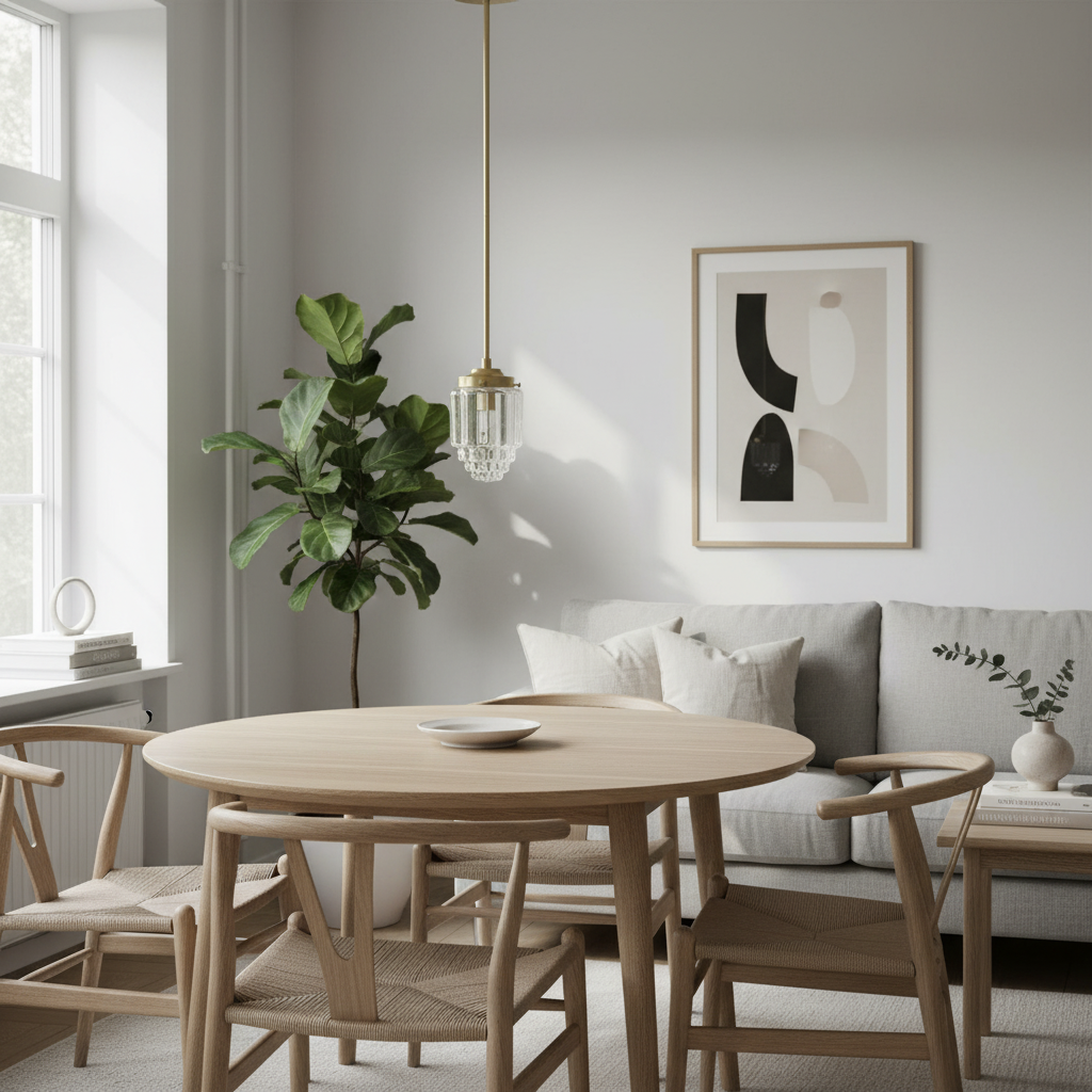 Tierlux Glass Pendant Light - Art Deco Globe Design