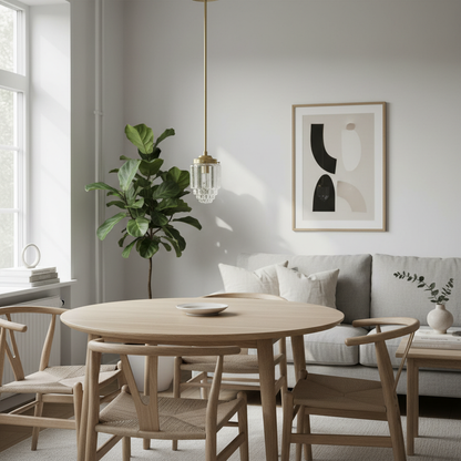 Tierlux Glass Pendant Light - Art Deco Globe Design