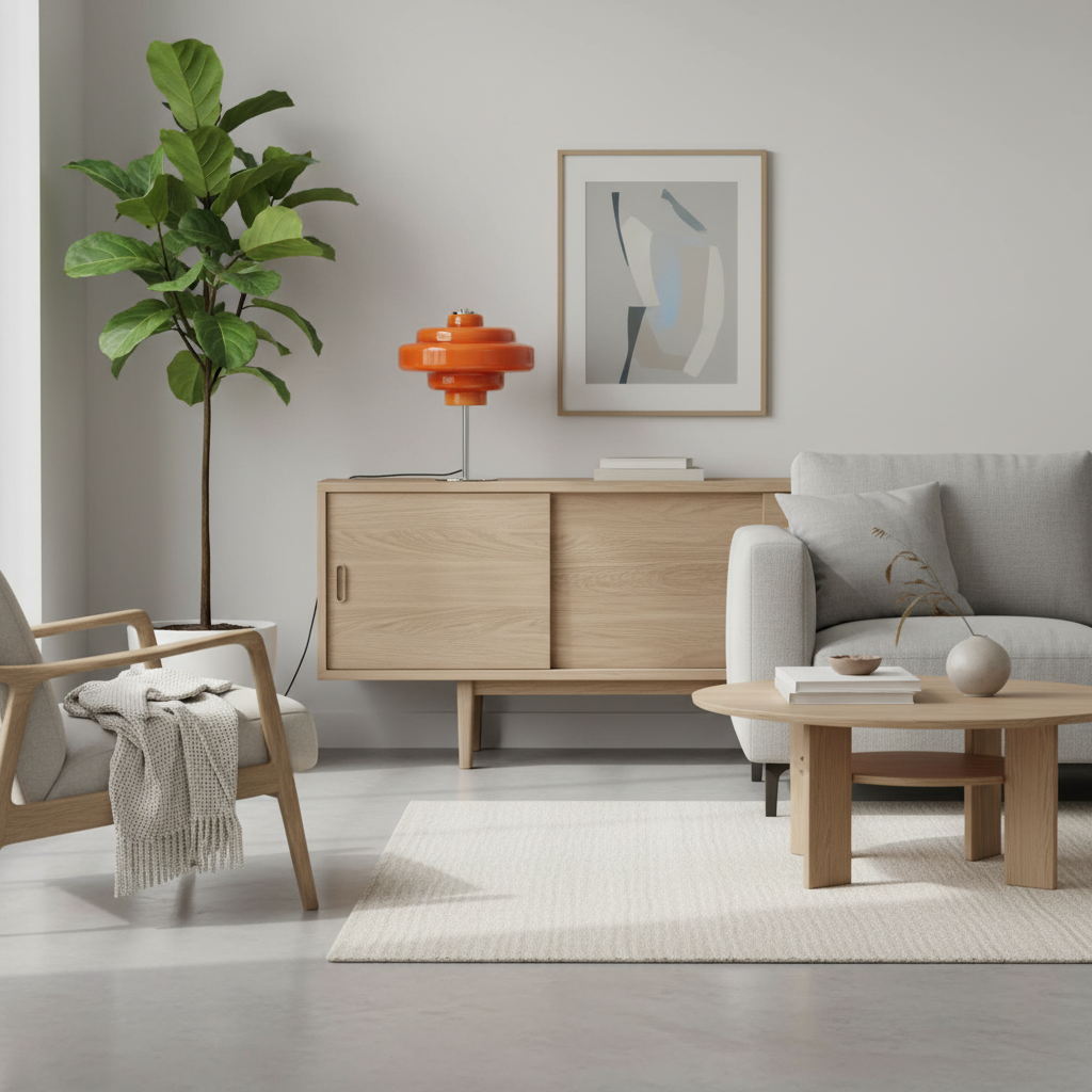 Koloro Tiered Glass Table Lamp – Retro Style for Living Room or Bedroom