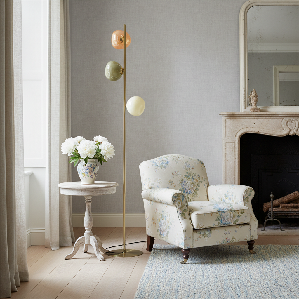 Clustered Opal Glass Floor Lamp – Modern Minimalist Style – Ideal for Living Room or Bedroom