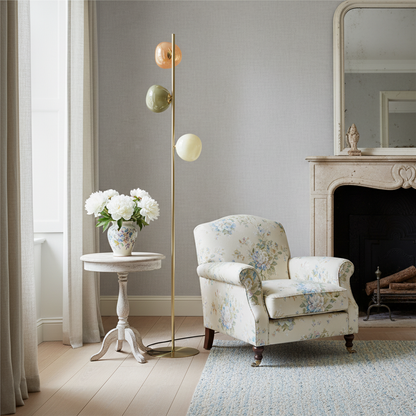 Clustered Opal Glass Floor Lamp – Modern Minimalist Style – Ideal for Living Room or Bedroom