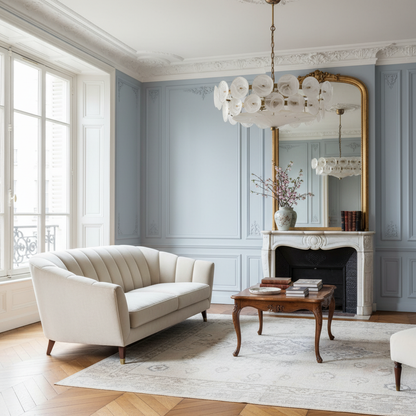 Lorenzo Halo Disc Vintage‑Modern Chandelier – Dining Room Statement Light