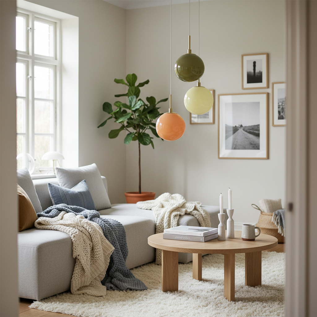 Cluster Opal Glass Pendant Lamp – Modern Minimalist Style – Ideal for Living Room or Bedroom