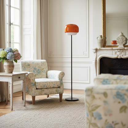 Clinco Double-Layered Glass Floor Lamp – Modern Retro Design – Perfect for Living Room or Bedroom