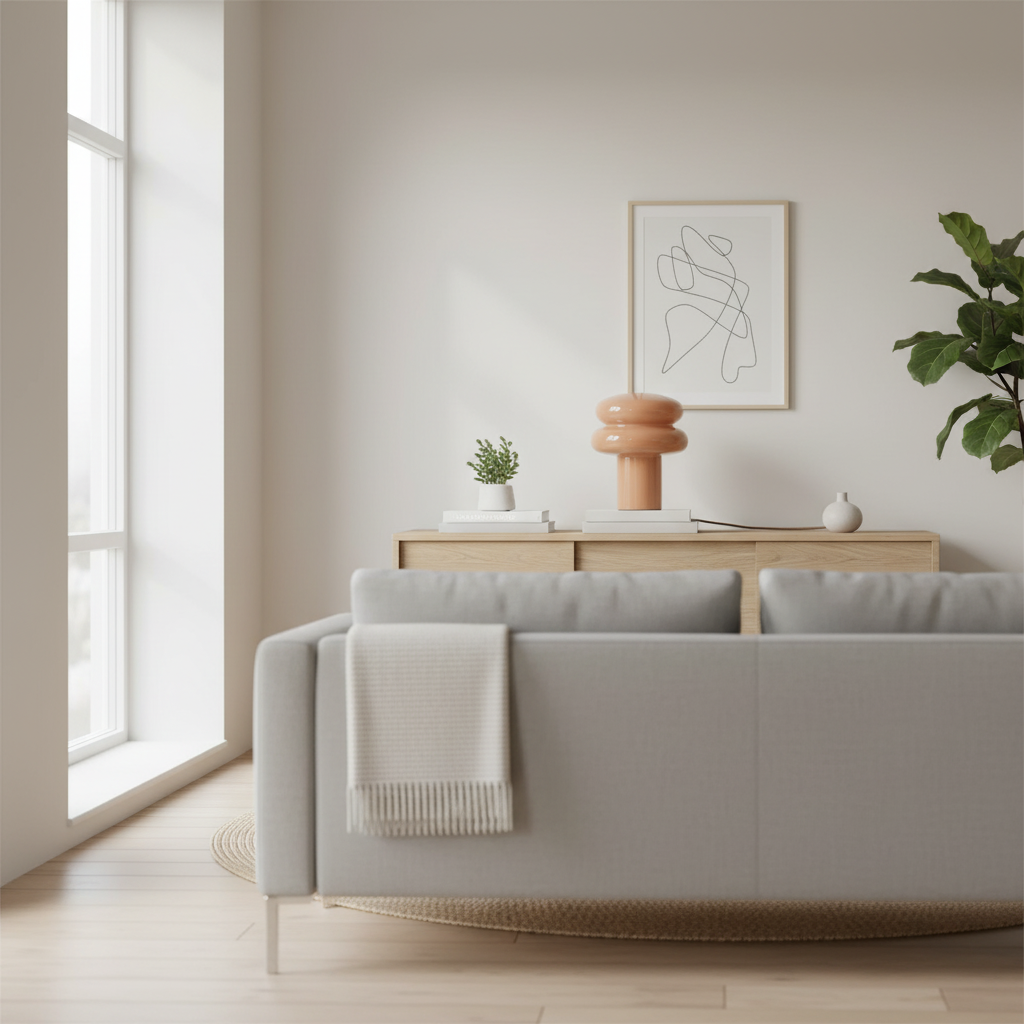 Soft Glow Opal Glass Table Lamp – Contemporary Mushroom Design for Cozy Spaces