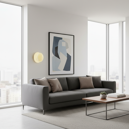 Soft Glow Opal Glass Wall Lamp – Elegant Accent Lighting for Bedrooms