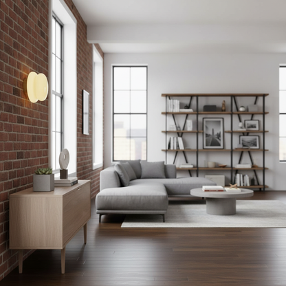 Soft Glow Opal Glass Wall Lamp – Elegant Accent Lighting for Bedrooms