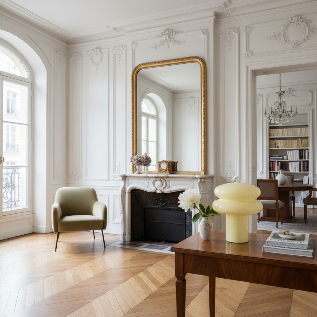 Soft Glow Opal Glass Table Lamp – Contemporary Mushroom Design for Cozy Spaces