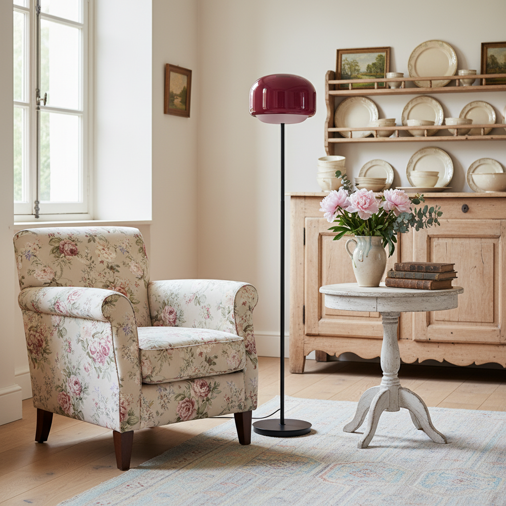 Clinco Double-Layered Glass Floor Lamp – Modern Retro Design – Perfect for Living Room or Bedroom