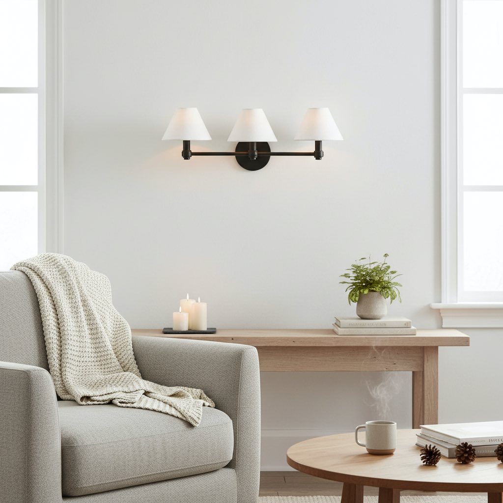 Everett Contemporary Metal Wall Light with Cylindrical Shades for Hallway and Bedroom
