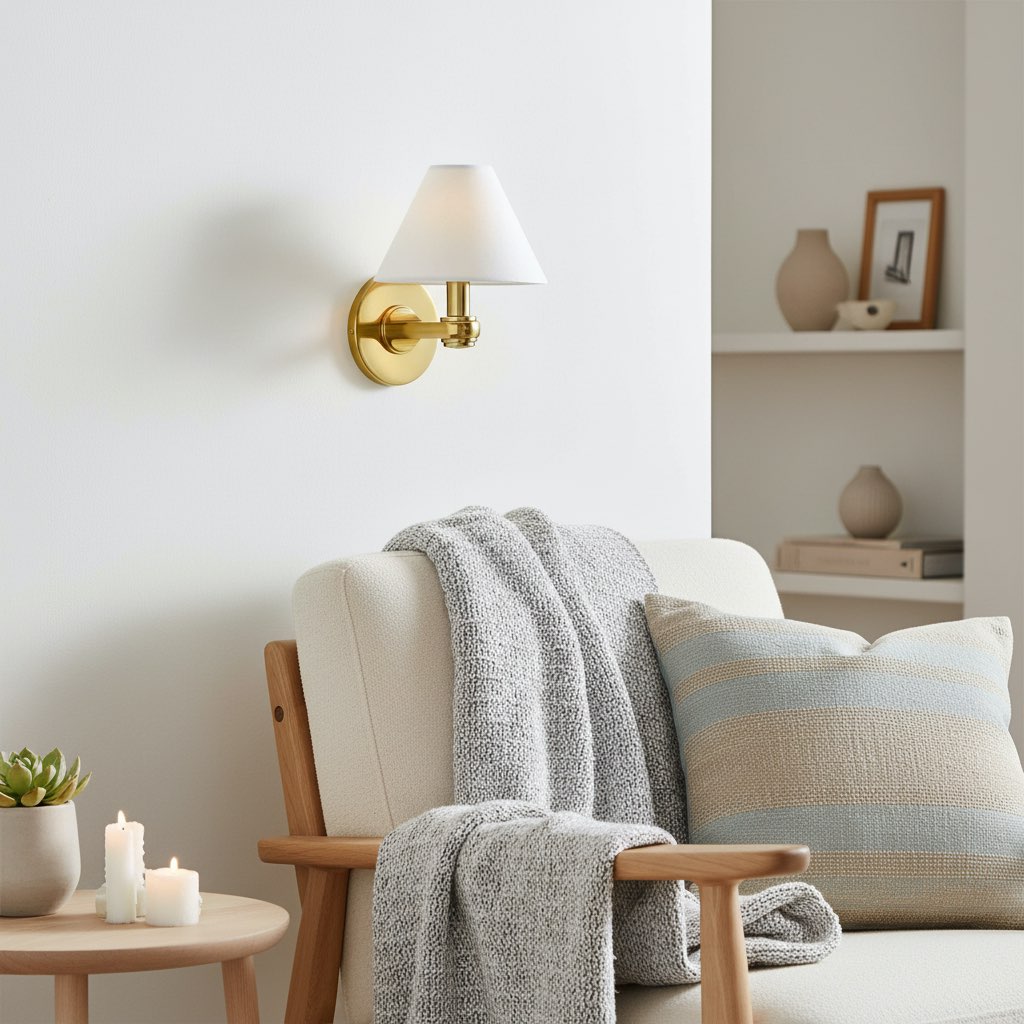 Everett Contemporary Metal Wall Light with Cylindrical Shades for Hallway and Bedroom