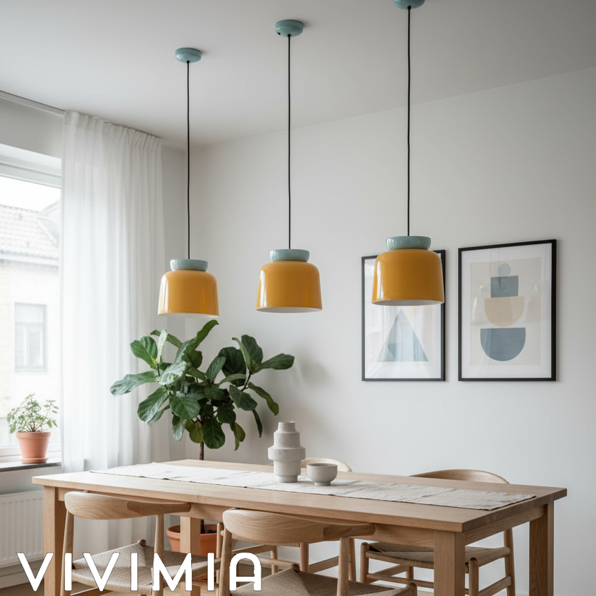 Fiesta Sculptural Bowl Pendant Lamp Nordic Style for Dining Table