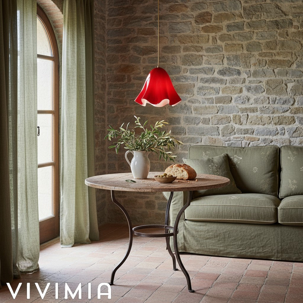 Bellina Sculptural Floral Pendant Light Contemporary Ceiling Fixture for Living Room