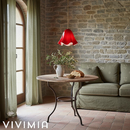 Bellina Sculptural Floral Pendant Light Contemporary Ceiling Fixture for Living Room