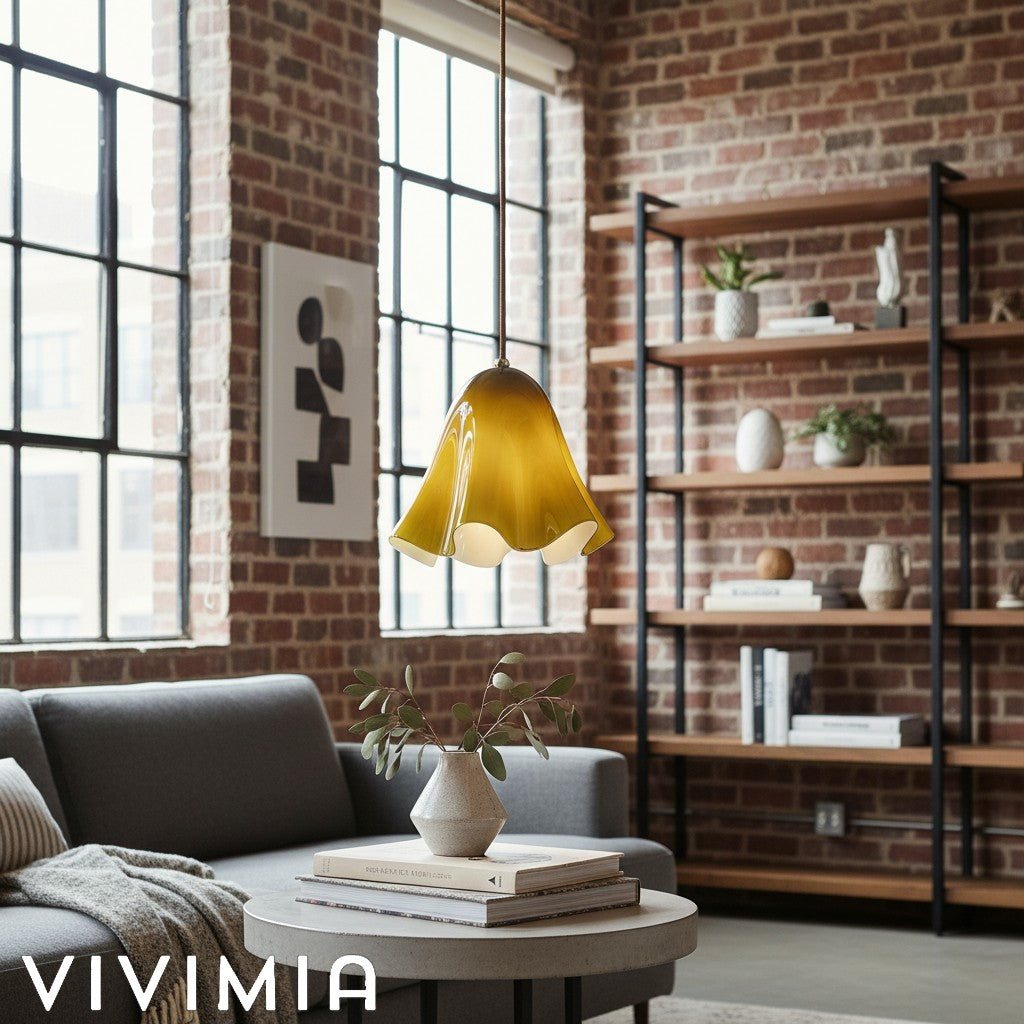 Bellina Sculptural Floral Pendant Light Contemporary Ceiling Fixture for Living Room