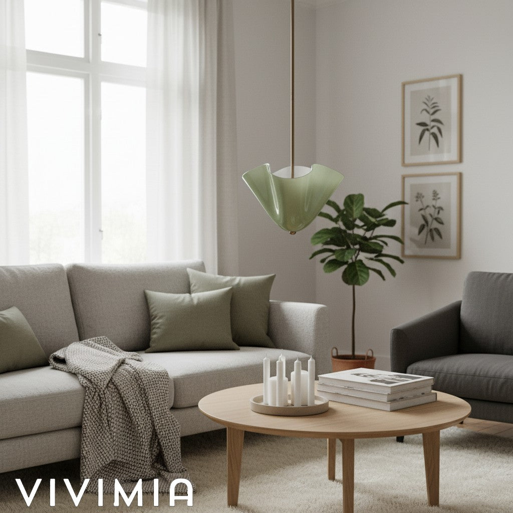 Bellina Floral Glass Pendant Light – Modern Elegance for Dining & Entryways