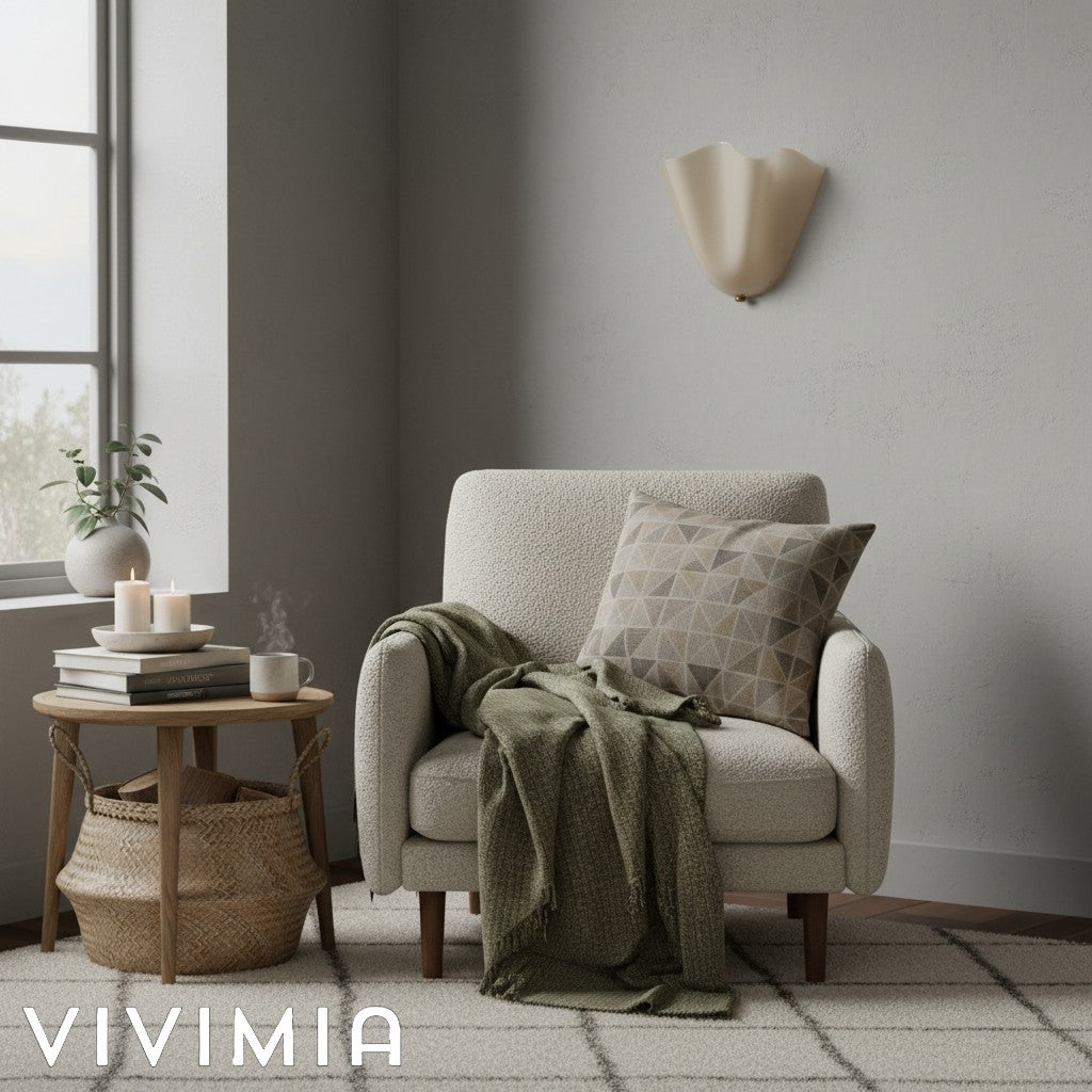 Bellina Handcrafted Glass Floral Wall Lamp – Modern Accent for Bedroom