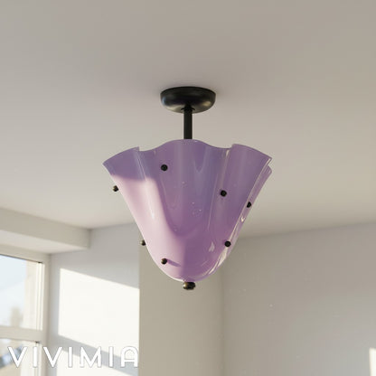 Bellina Sculptural Bloom Modern Ceiling Light – Perfect for Living Room & Bedroom