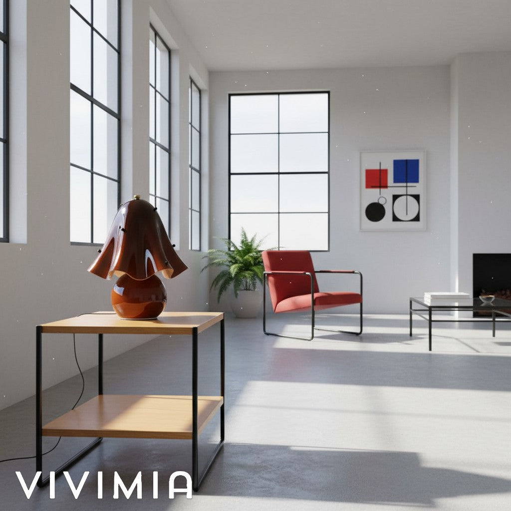 Bellina Elegant Glass Table Lamp – Sleek Design for Bedside or Desk