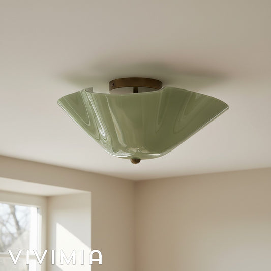 Bellina Warm Glow Sculptural Ceiling Light for Low Ceiling Areas