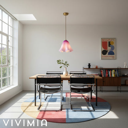 Bellina Sculptural Floral Pendant Light Contemporary Ceiling Fixture for Living Room