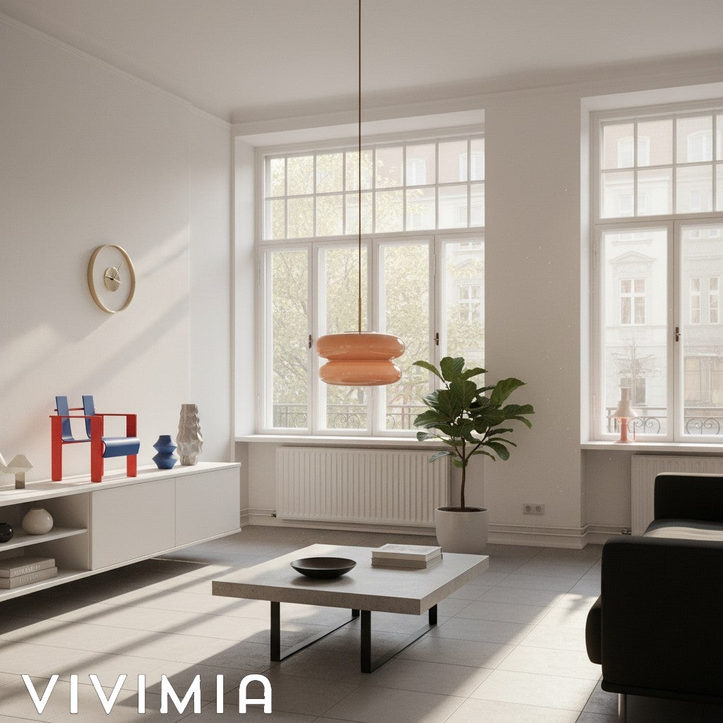 Spherical Opal Glass Pendant Lamp Modern Style for Dining & Living Rooms