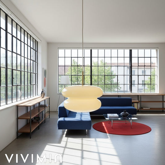 Spherical Opal Glass Pendant Lamp Modern Style for Dining & Living Rooms