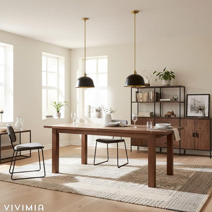 Forvara Metal Pole Pendant Light – Bell Shade for Kitchen Islands