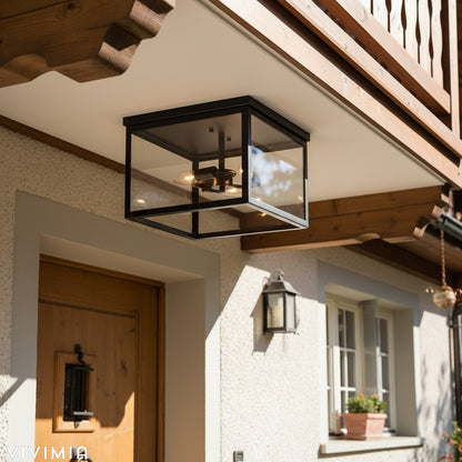 Ferrix Minimalistische Eisen-Flush Mount Deckenleuchte für Veranden und Flure