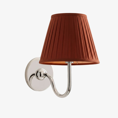 Luvora Decorative Pleated Shade Wall Lamp Vintage Modern Lighting for Corridor and Home Interiors
