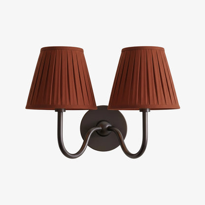 Luvora Decorative Pleated Shade Wall Lamp Vintage Modern Lighting for Corridor and Home Interiors
