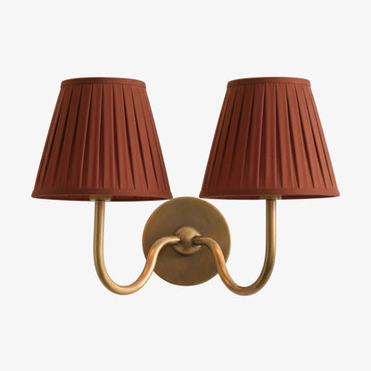 Luvora Decorative Pleated Shade Wall Lamp Vintage Modern Lighting for Corridor and Home Interiors