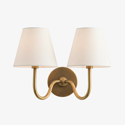Luvora Decorative Pleated Shade Wall Lamp Vintage Modern Lighting for Corridor and Home Interiors