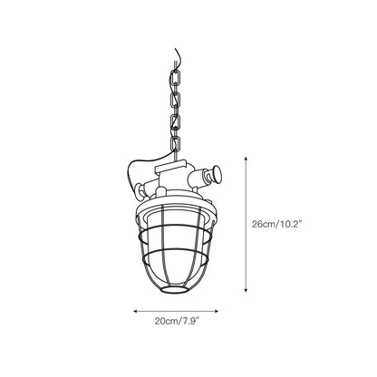 Bulkhead Cage Pendant Light