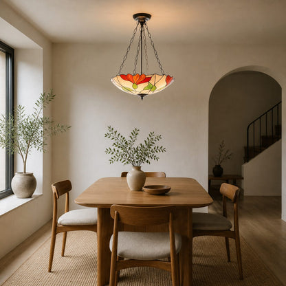 TF Botanica Florale Glas-Decken- und Pendelleuchten – Leuchten im Kunstglas-Stil für Räume