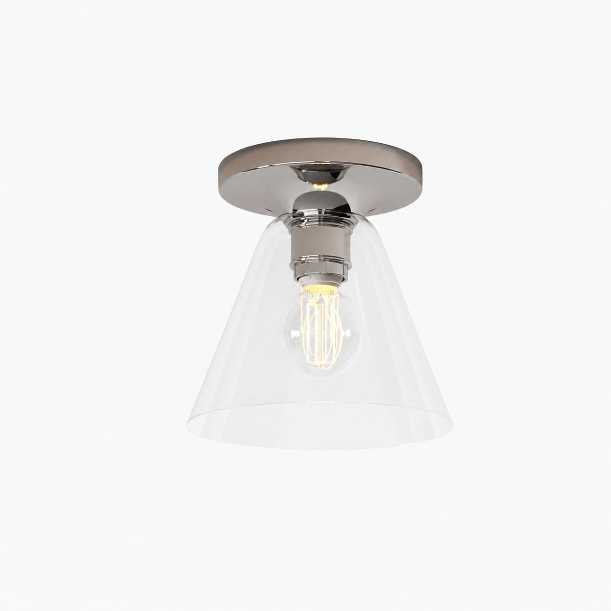 Conica Cone Flush Mount – Glas-Deckenleuchte für moderne Räume